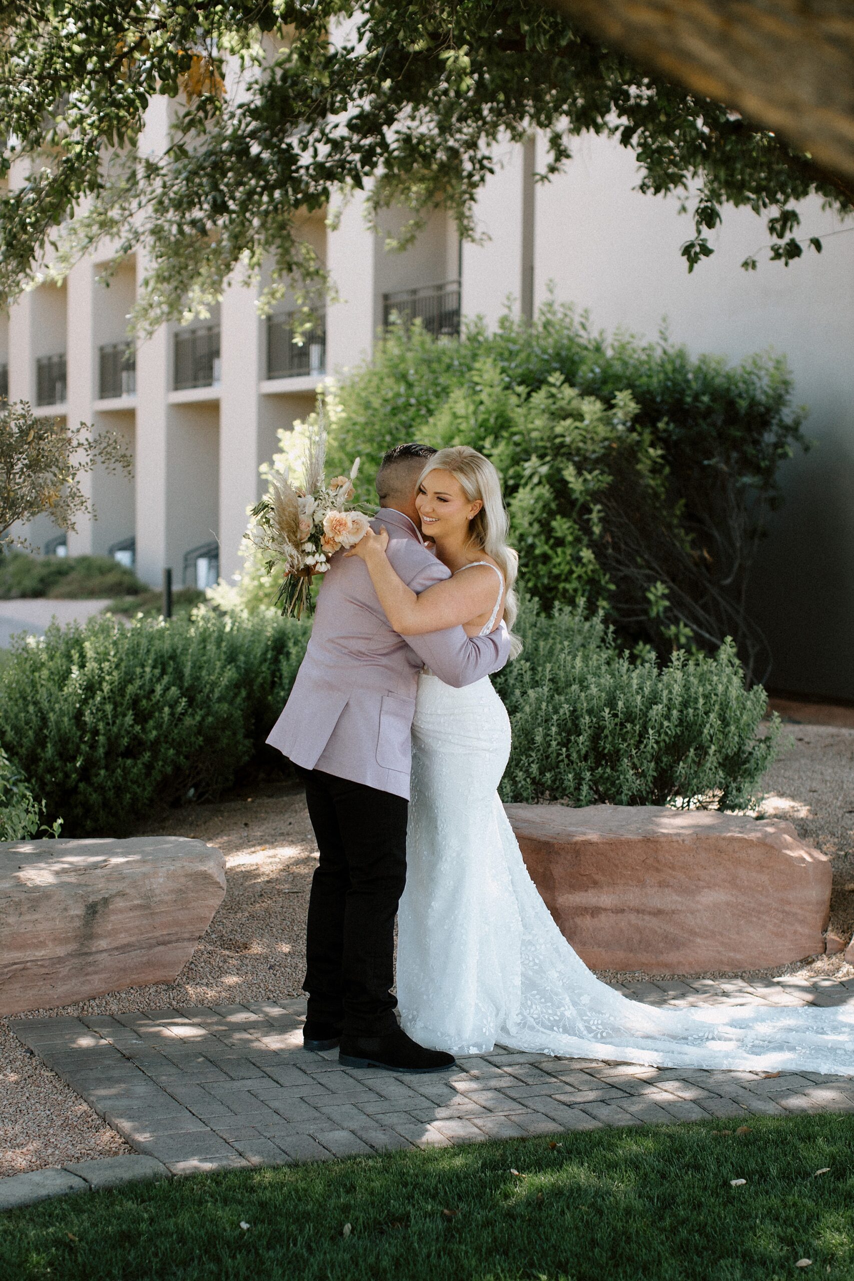 Westin Kierland Resort Wedding, The Hoskins Photography, First Look, Bride and Groom